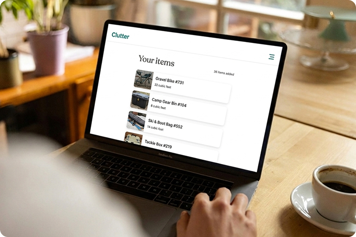 Digital photo catalog of stored items